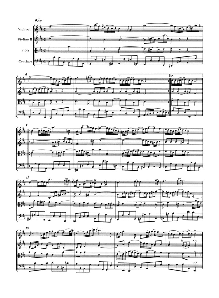 Ouverture (Orchestersuite) D major BWV 1068